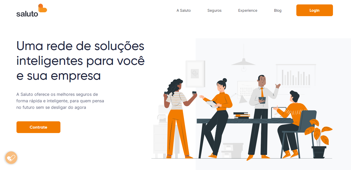 imagem do site saluto